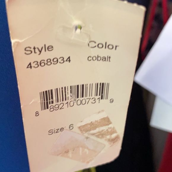 Black Halo Blue Hendricks Sleeveless Column Dress - Picture 5 of 7